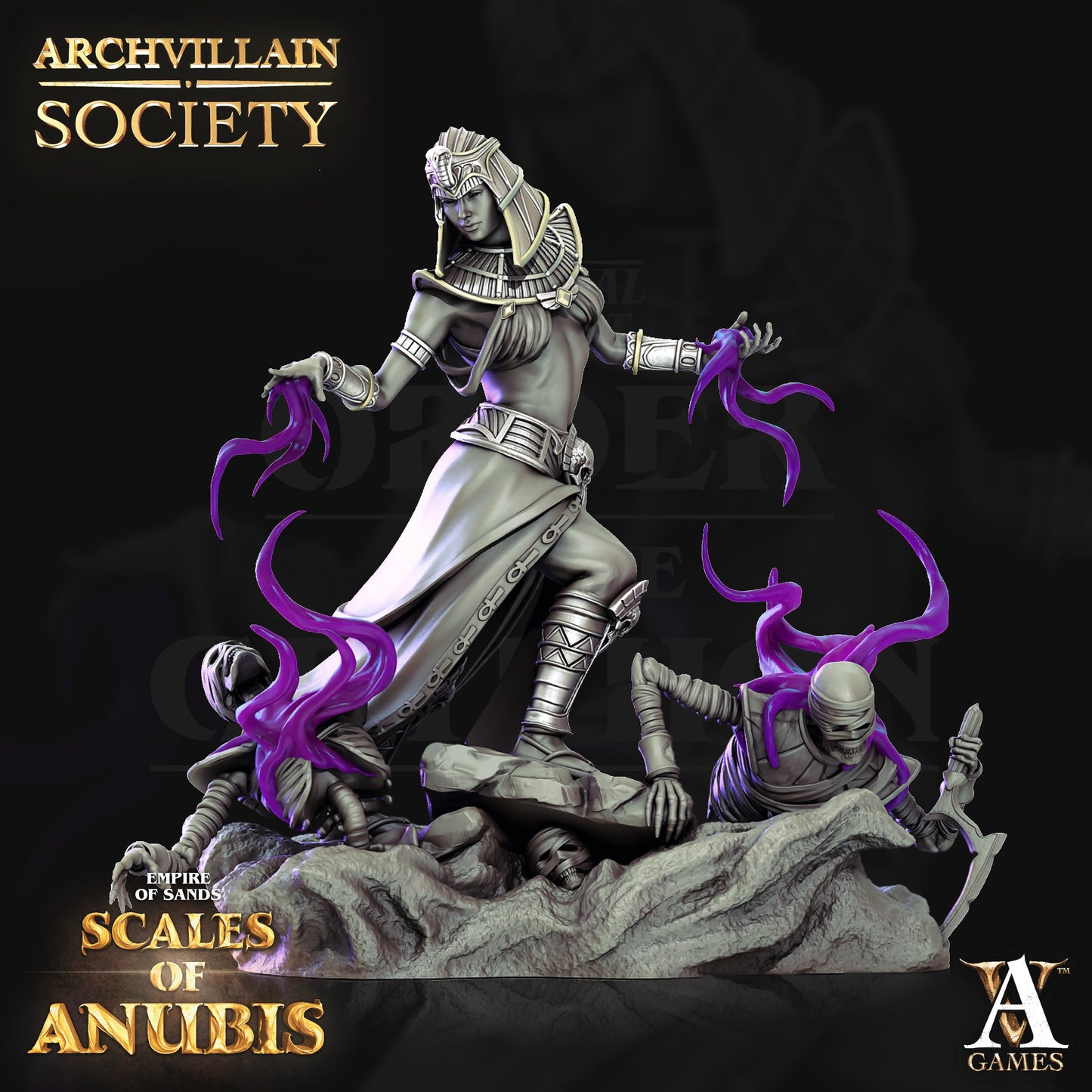 Archvillain Games - Nira Kanitoth necromancer Archvillain Society Vol. 12 Scales of Anubis 2022 June