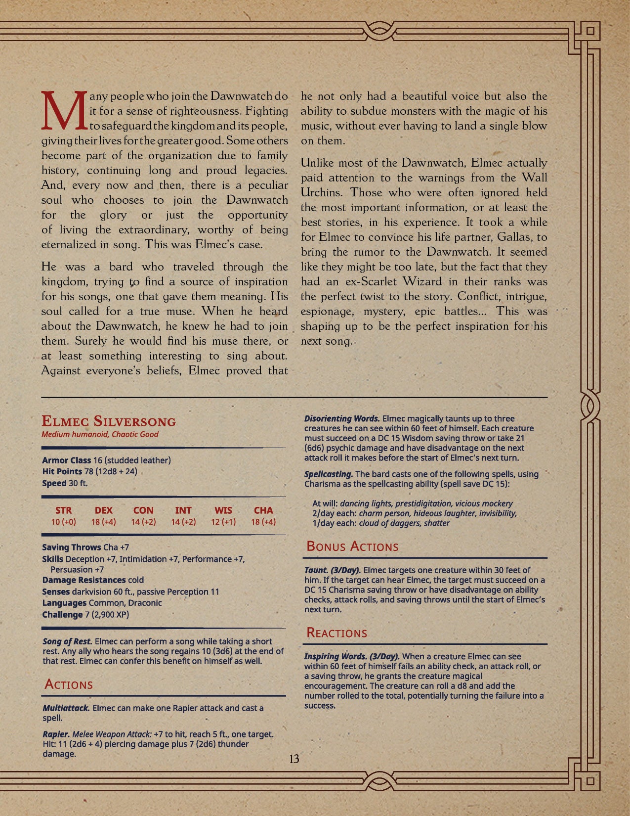 Loot Studio - Elmec Silversong - Dawnkeep Assault 2025 November