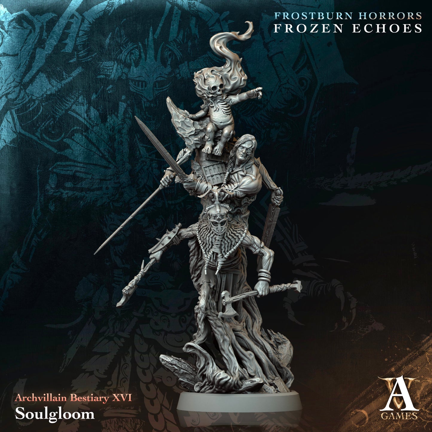 Archvillain Games - Soulgloom - Archvillain Bestiary Vol. XVI - Frostburn Horrors Frozen Echoes 2024 Dcember