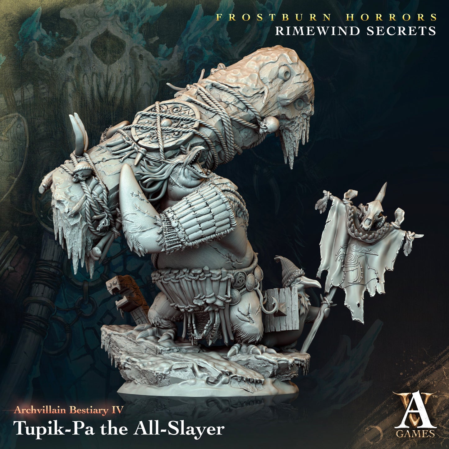 Archvillain Games - Tupik-Pa the All-Slayer Archvillain Bestiary Vol. 4 Frostburn Horrors - Rimewind Secrets 2023 December