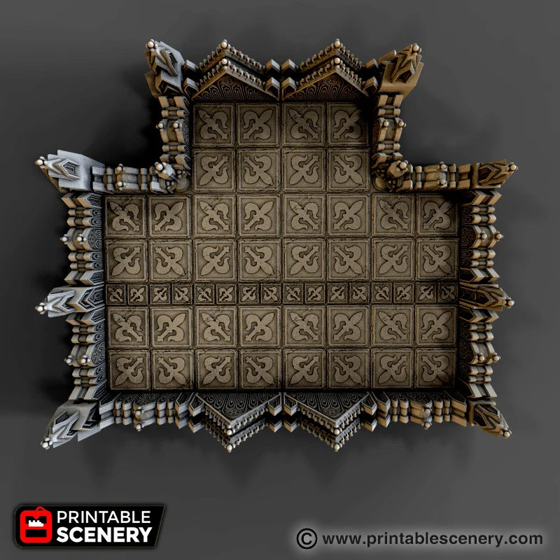 Printable Scenery - Demon Cathedral Floor