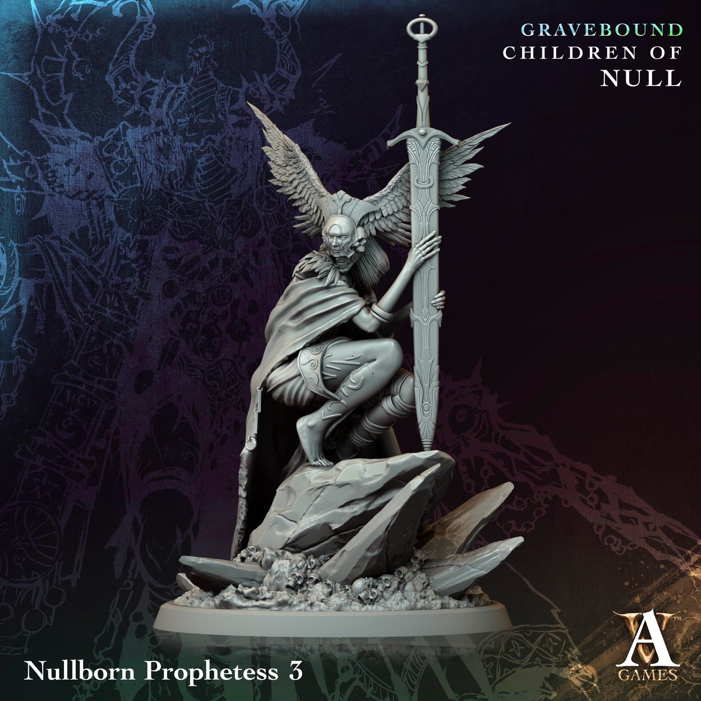 Archvillain Games - Nullborn Prophetess 3 (Large) - Gravebound - Children of Null 2025 April