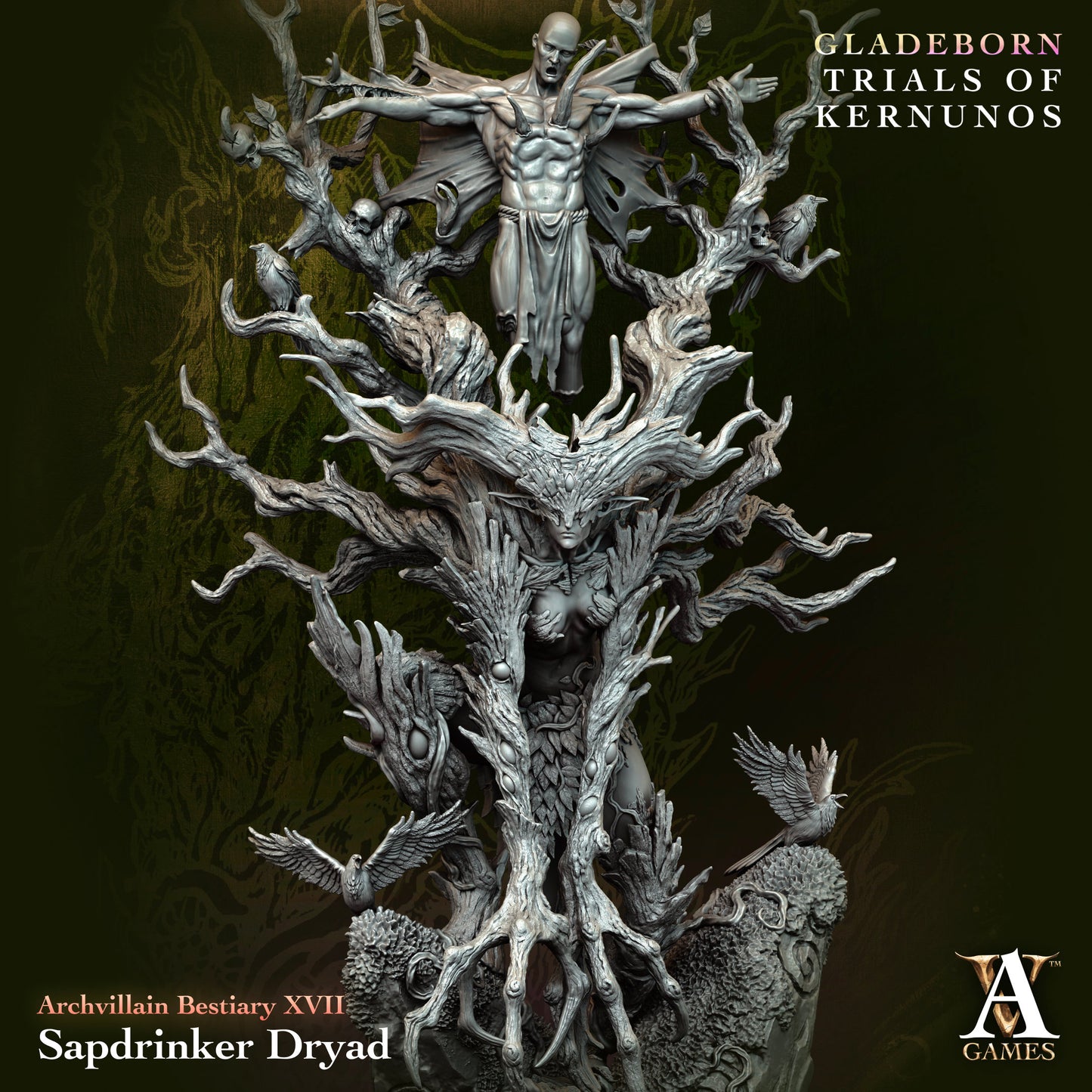 Archvillain Games - Sapdrinker Dryad - Archvillain Bestiary Vol. XVII 2025 January
