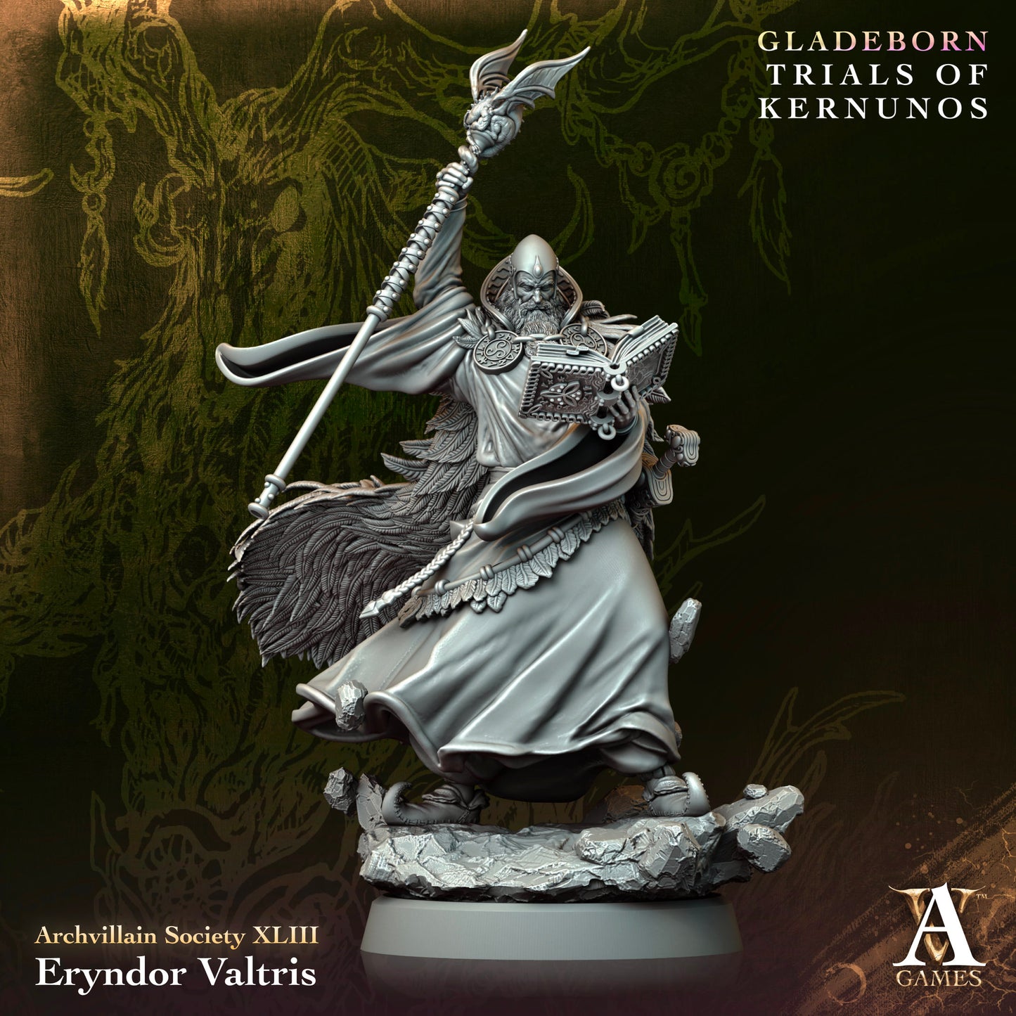 Archvillain Games - Eryndor Valtris - Archvillain Bestiary Vol. XVIII - Gladebron Trials of Kernunos 2025 January