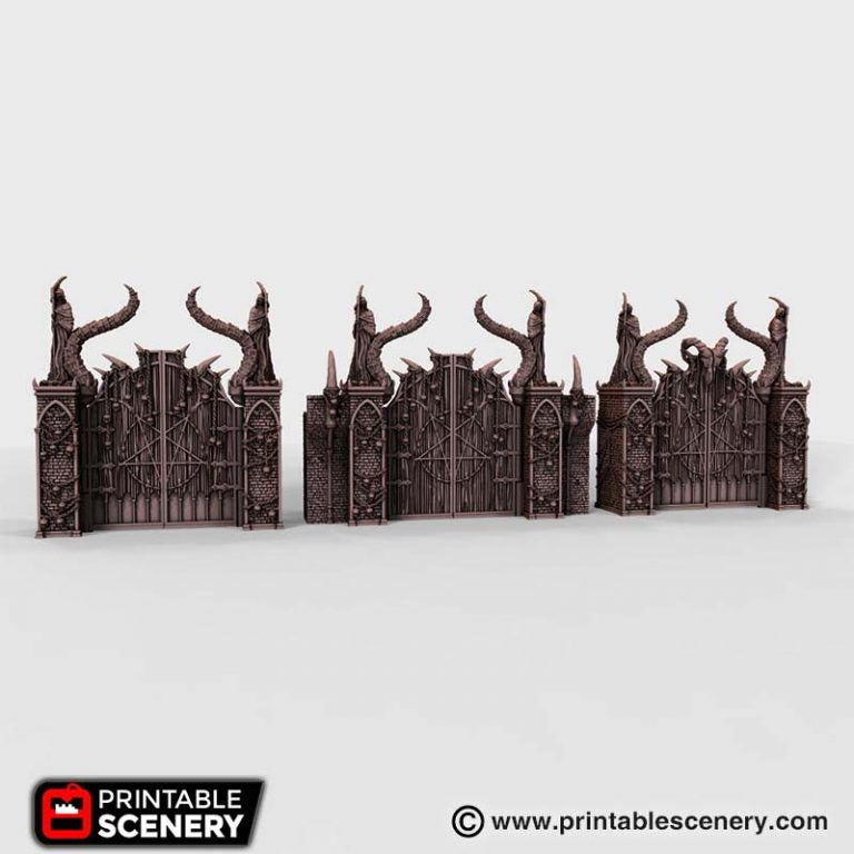 Printable Scenery - Gates of Doom - Demons Terrain