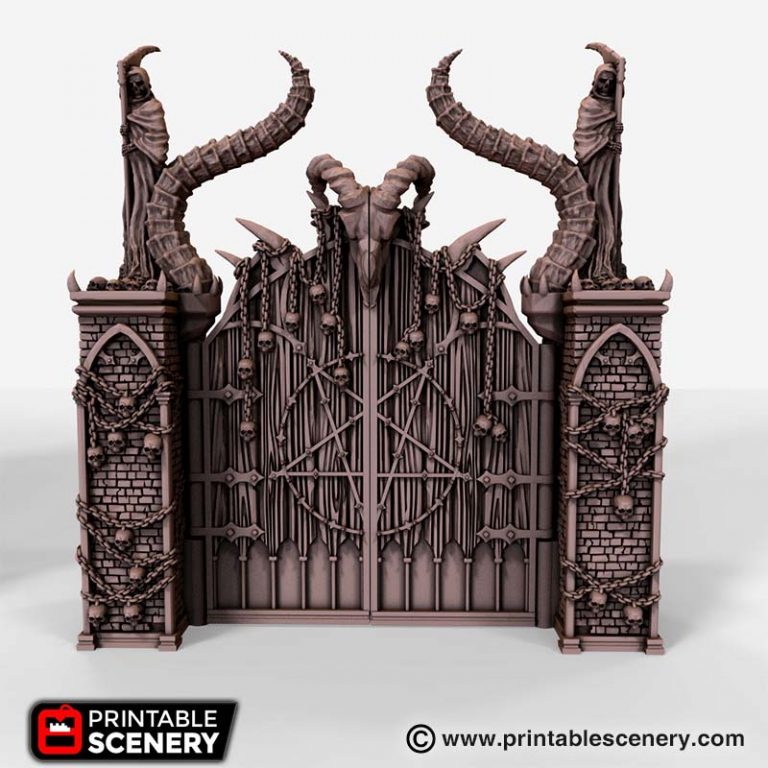 Printable Scenery - Gates of Doom - Demons Terrain