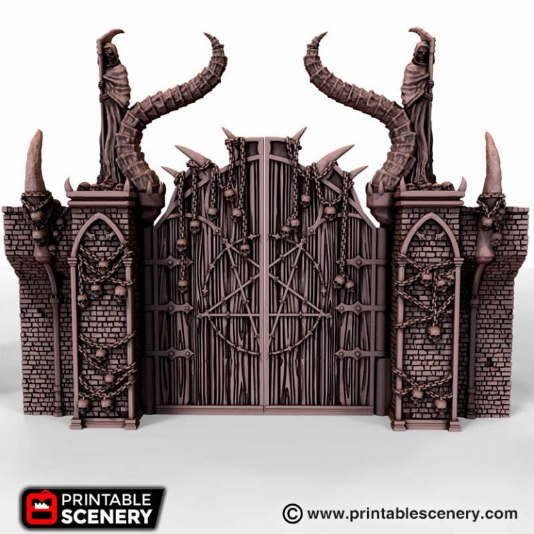 Printable Scenery - Gates of Doom - Demons Terrain