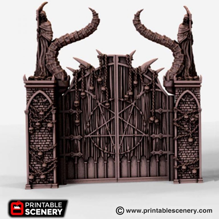 Printable Scenery - Gates of Doom - Demons Terrain