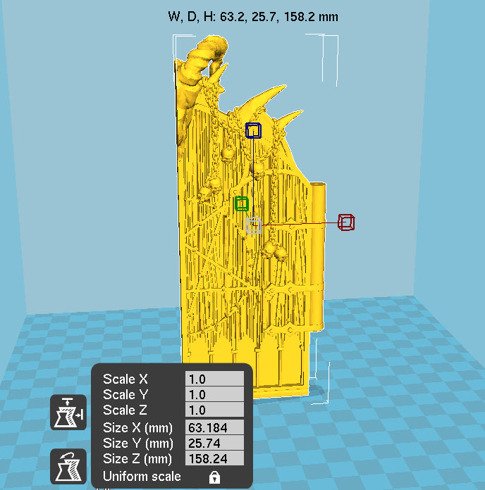 Printable Scenery - Gates of Doom - Demons Terrain