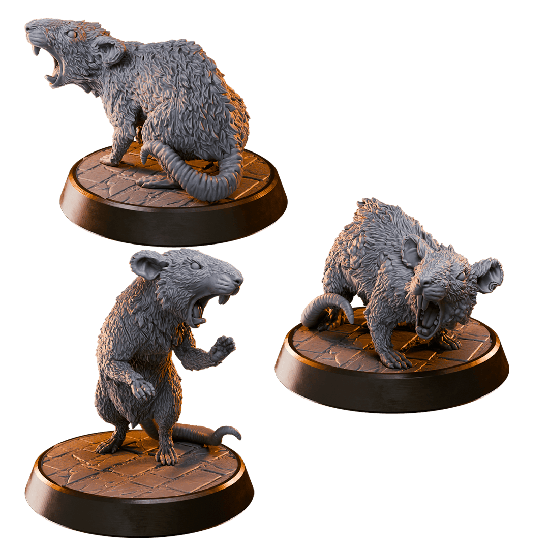Loot Studio - Giant Rats (3) - Rotten Rats 2025 January