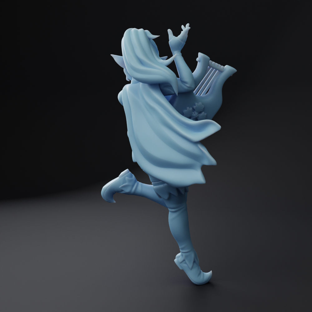 Twin Goddess Miniatures - Giften, Elf Bard - Bardic Beatdown