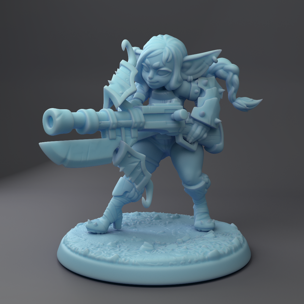Twin Goddess Miniatures - Hila, The Goblin Gunner - 2022 April
