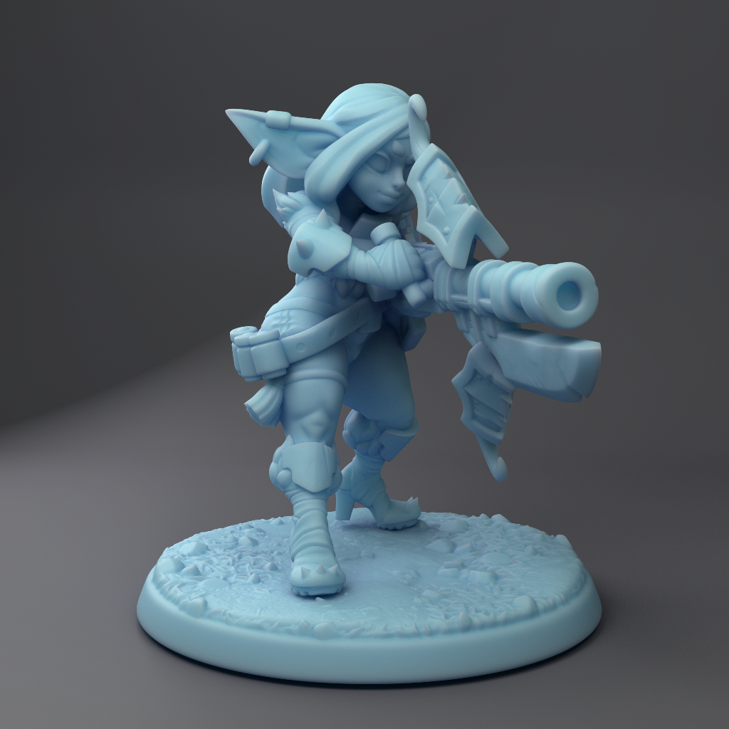 Twin Goddess Miniatures - Hila, The Goblin Gunner - 2022 April