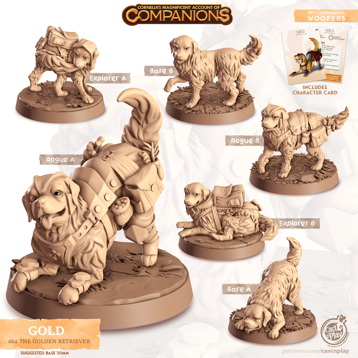 Cast n Play - Gold (Golden Retiever), Companion
