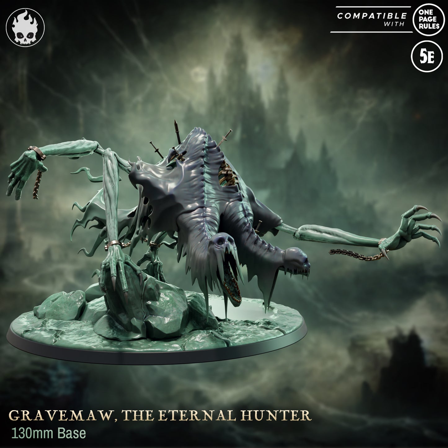 Flesh Craft Studio - Gravemaw the Eternal Hunter (Gargantuan) - Shroudborne Part 3, The Shroud’s Maw - 2025 March