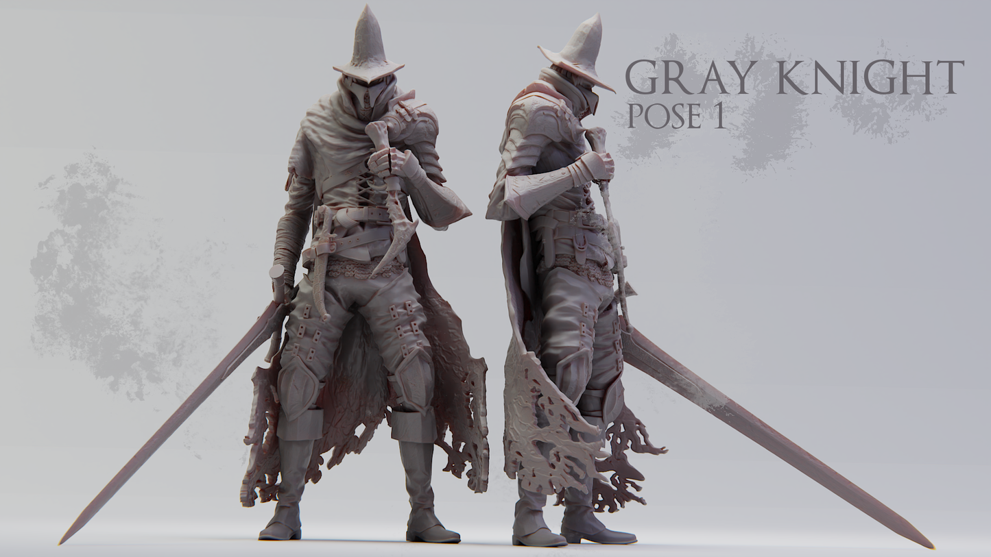 Realsteone Miniatures - Gray Knight 1 - 2023 March 40mm / 50mm