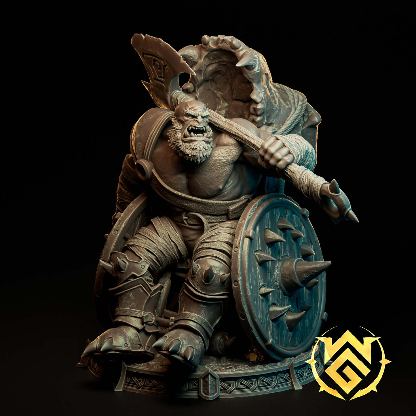 The Witchguild - Half-Orc, Barbarian God Hewer Groc