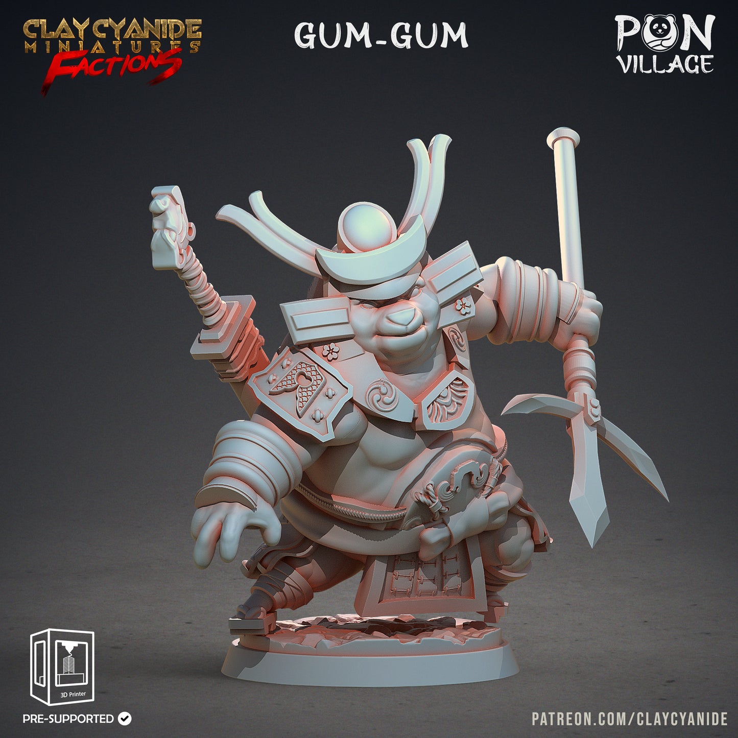 Clay Cyanide - Gum Gum, Monk Panda -Pon Village 2022 April