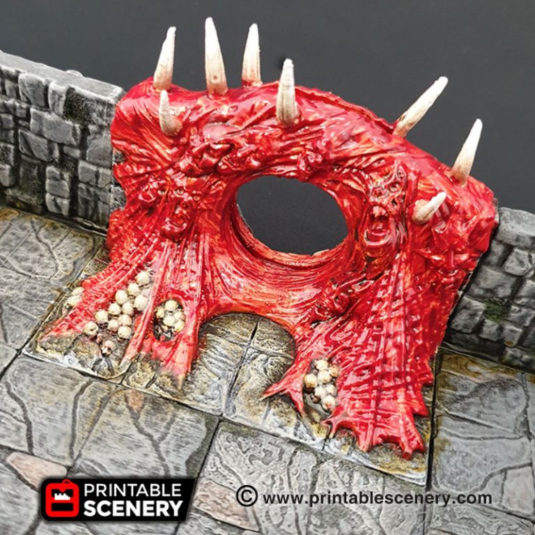 Printable Scenery - Tormented Portal - Demons Terrain
