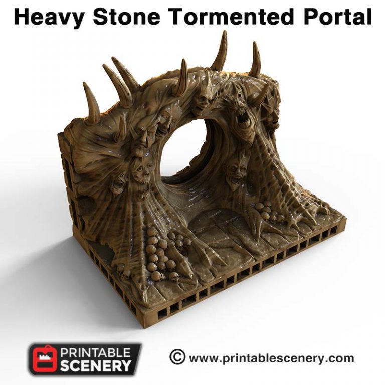 Printable Scenery - Tormented Portal - Demons Terrain