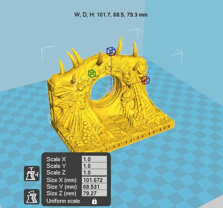 Printable Scenery - Tormented Portal - Demons Terrain