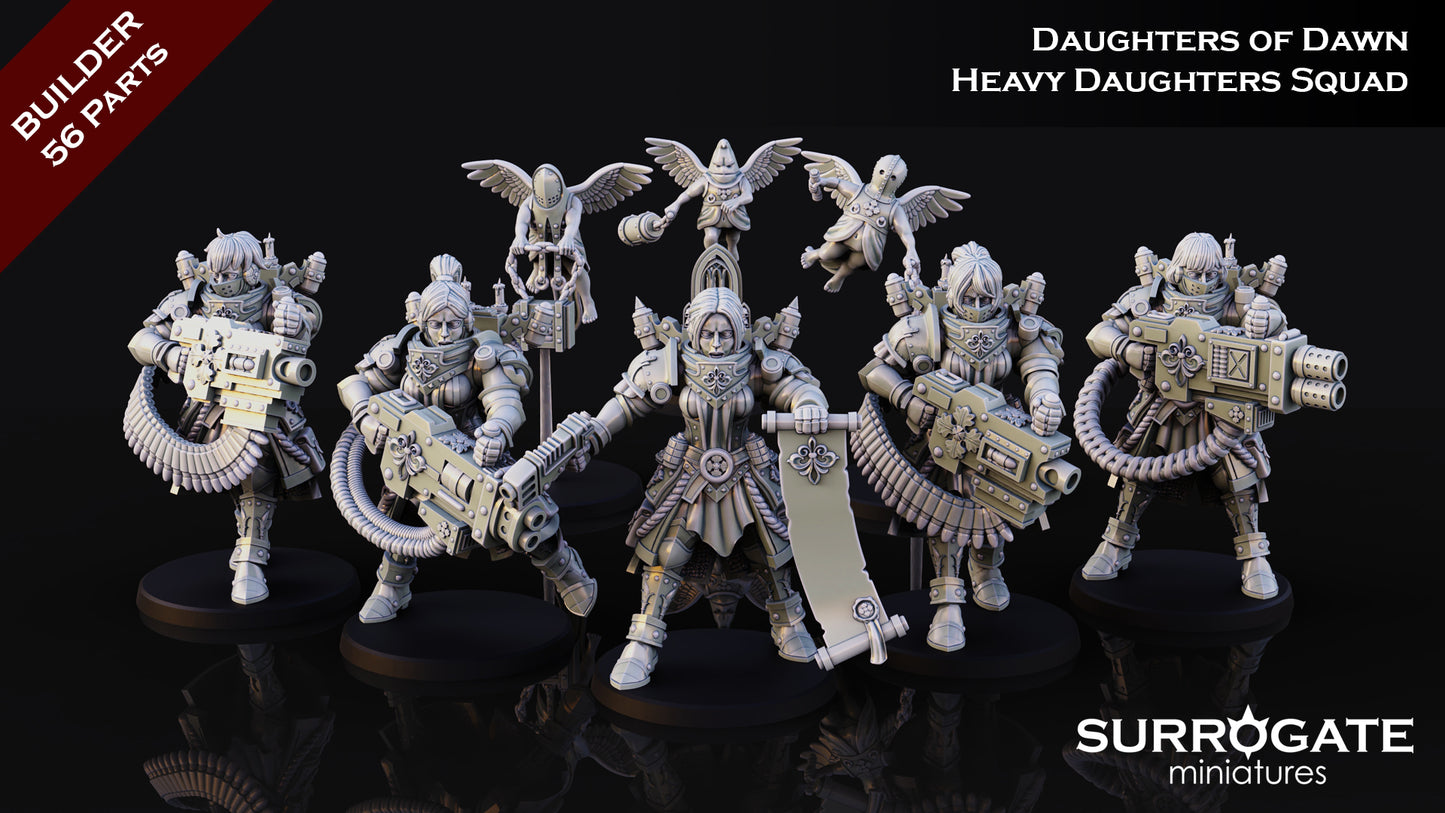 Surrogate Miniatures - Heavy Daughters of Dawn, Adepta Sororitas - 2024 August