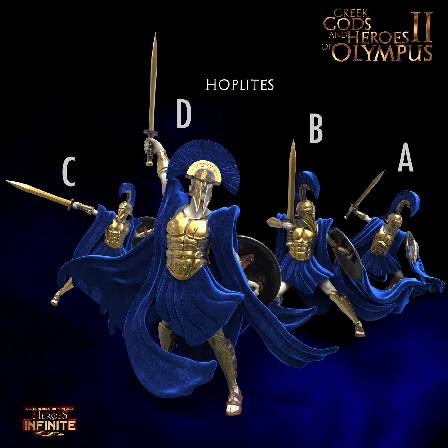 Heroes Infinite Raging Heores - Hoplites -Greek Gods and Heroes of Olympus II