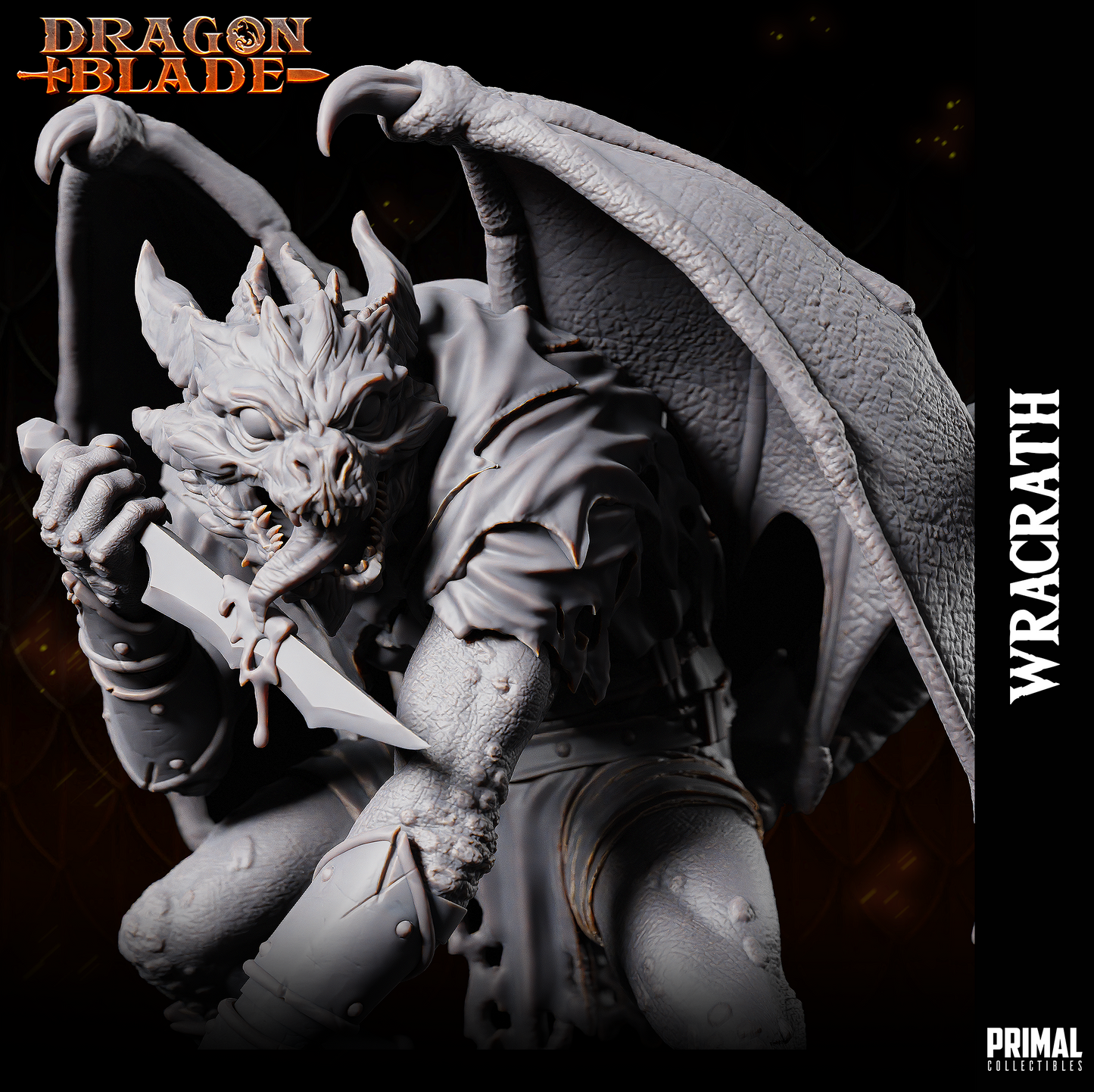 Primal Collectibles - Wracrath, Kapak Draconian - Dragon Blade 2023 December