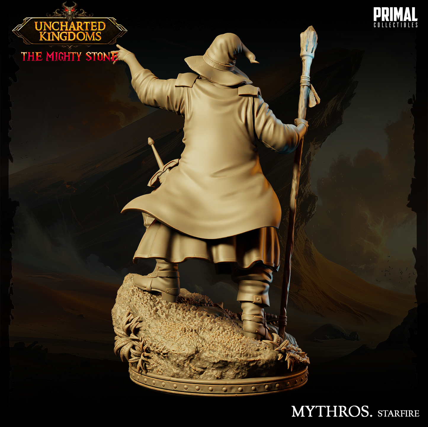 Primal Collectibles - Wizard Mythros, Human Wizard - UK The Migthy Stone 2024 September