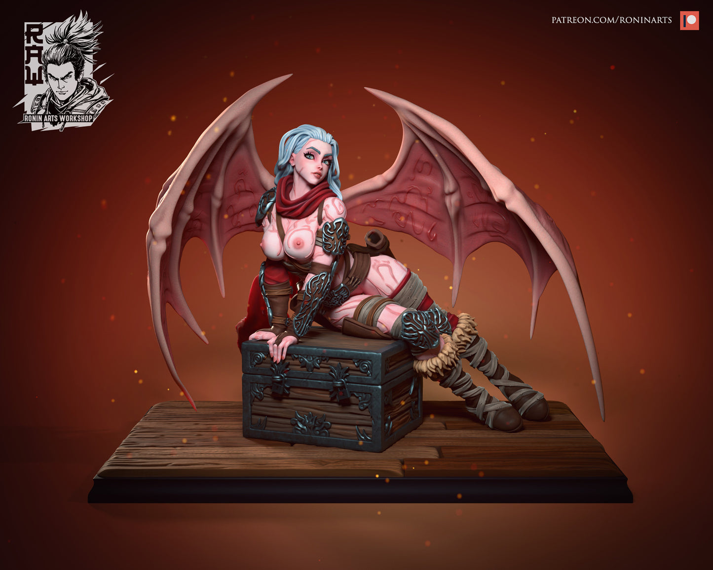 Ronin Arts - Izel, Barbarian Succubus Pin-Up