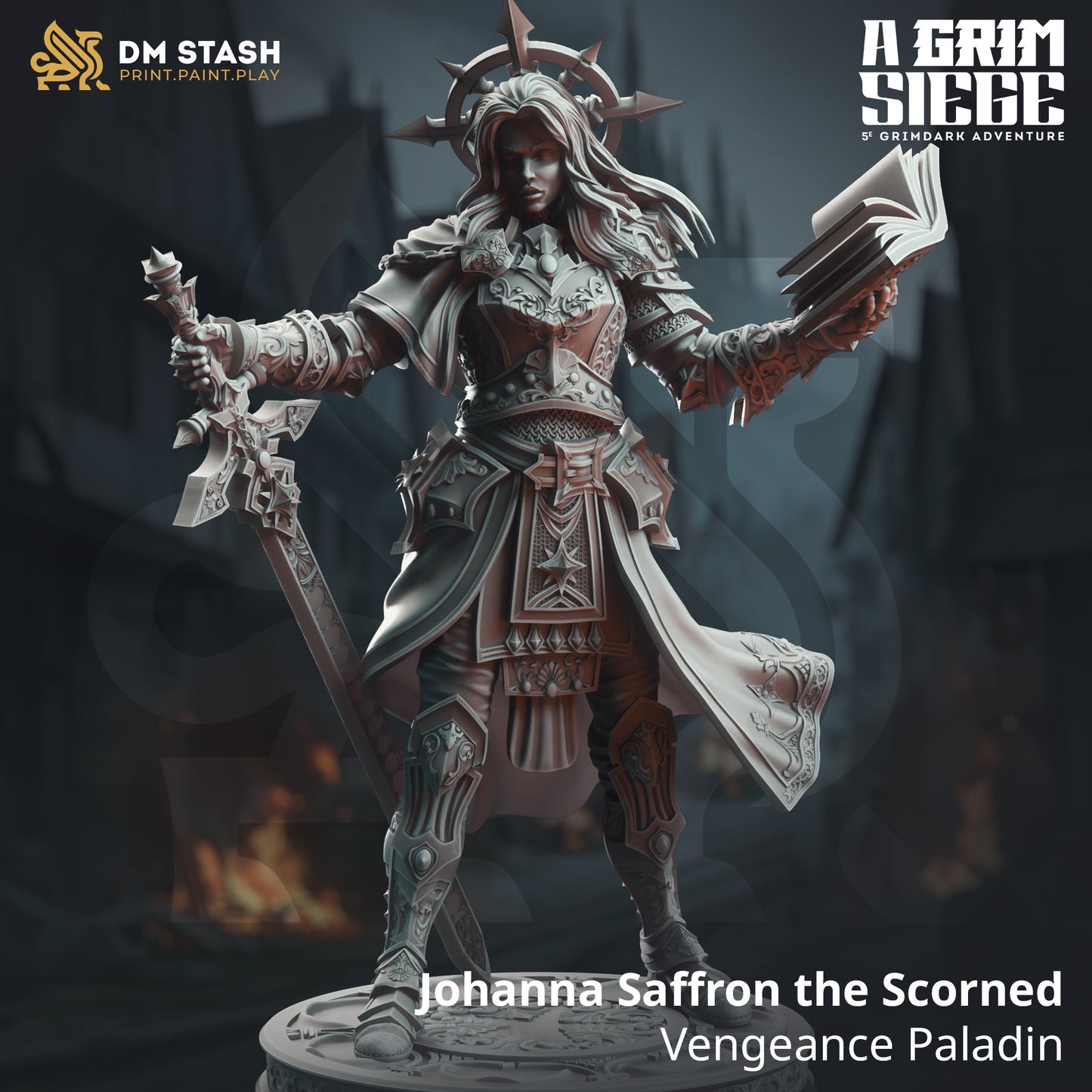 DM Stash - Johanna Saffron the Scorned, Vengeance Paladin - A Grim Siege 2025 April