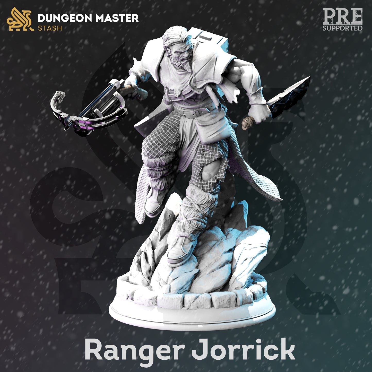 DM Stash - Jorrick Male Human Ranger - The Frozen wastes of Oldavor 2021 December Release