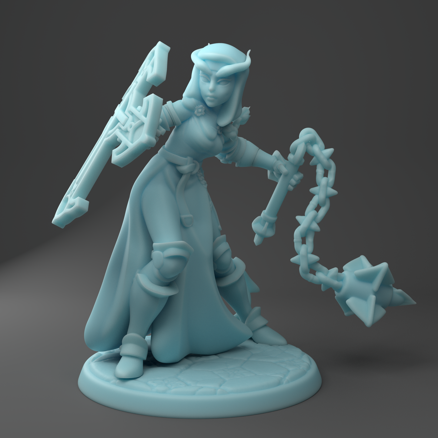 Twin Goddess Miniatures - Chaste, Tiefling Sister - 2021 July