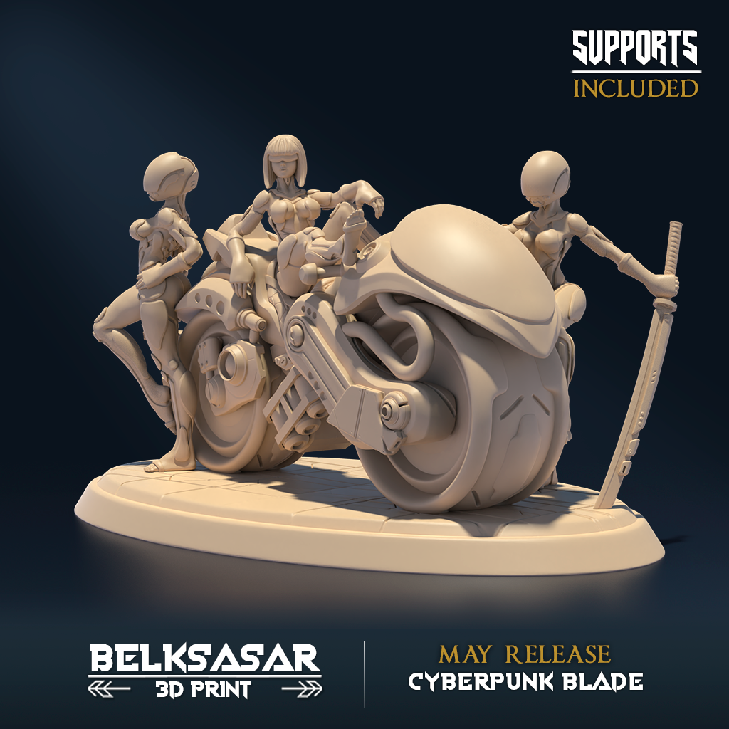 Belksasar - Neon Nighthuntress - Cyberpunk Blade 2023 May