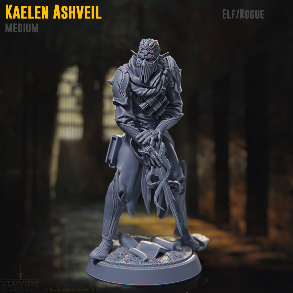 Claymore Miniatures - Kaelen Ashveil - The Bastards 2025 April