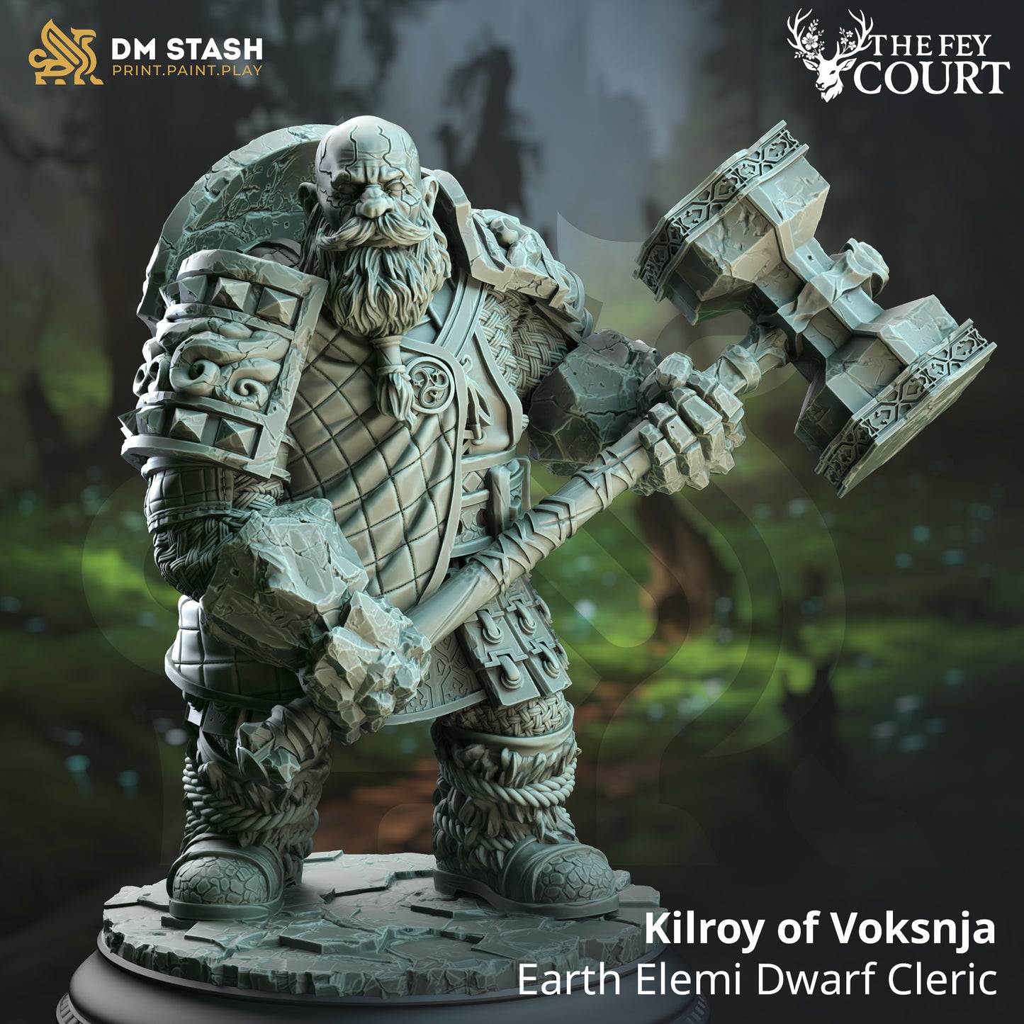 DM Stash - Kilroy of Voksnja, Earth Elemi Dwarf Cleric - The Fey Court 2025 May
