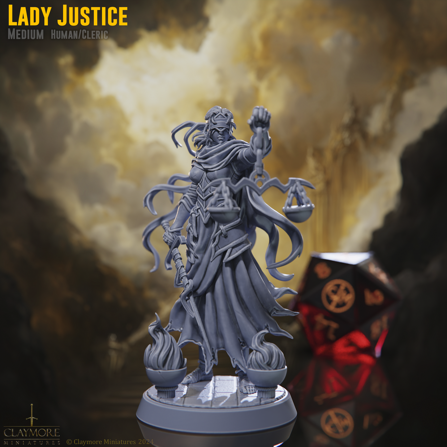 Claymore Miniatures - Lady Justice - Trial of Souls 2024 December