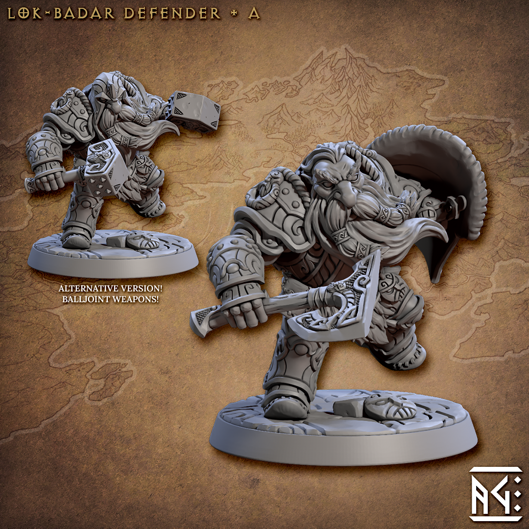 Artisan Guild - Lok-Badar Defender A - Dwarven Runic Warriors 2023 April