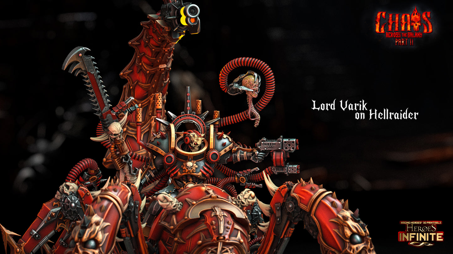 Heroes Infinite Raging Heores - Lord Varik on Hellraider (Large) - 2024 Chaos Across The Galaxy Part II #54