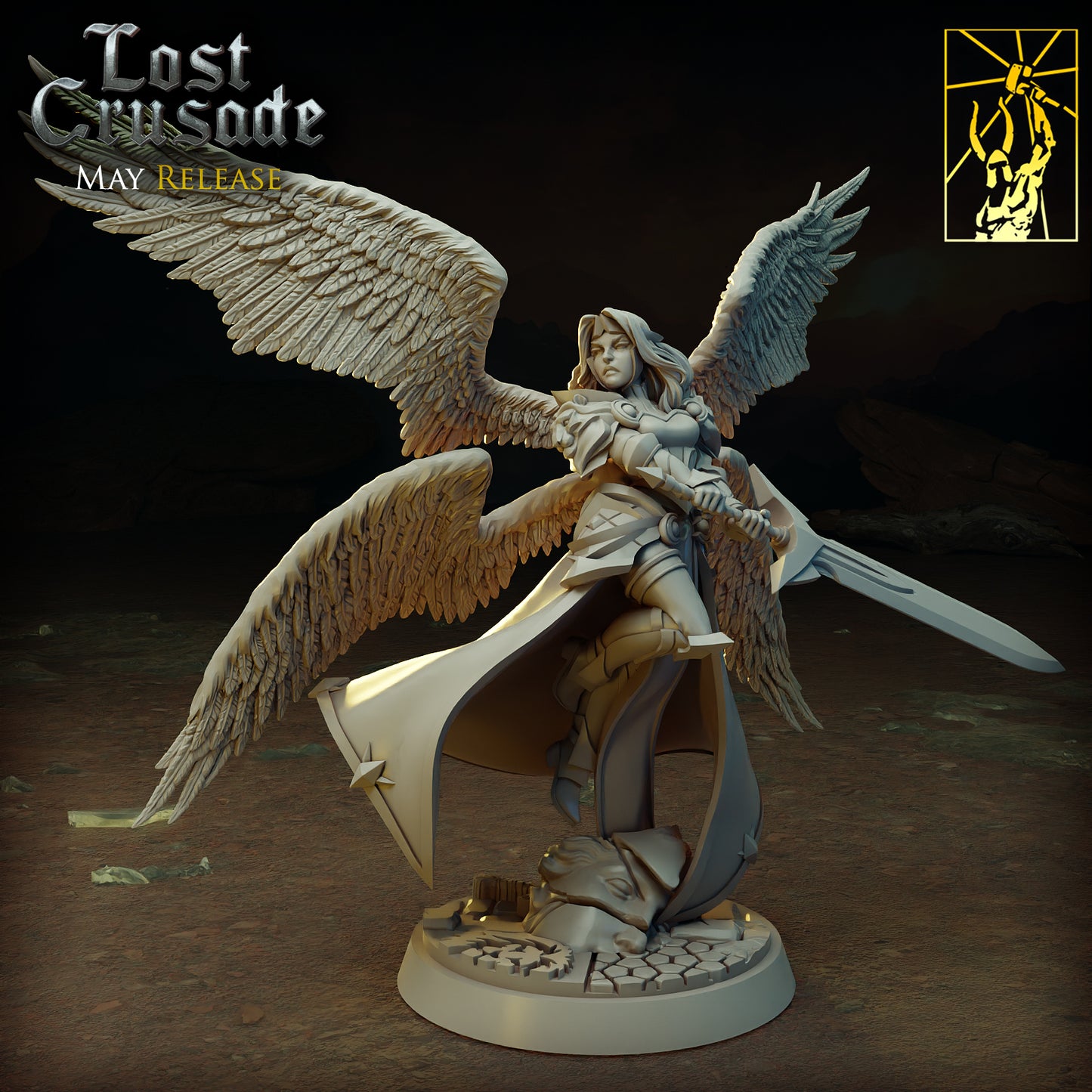 Titan Forge - Fereal Aasimar Paladin - Lost Crusade 2022 May 35mm