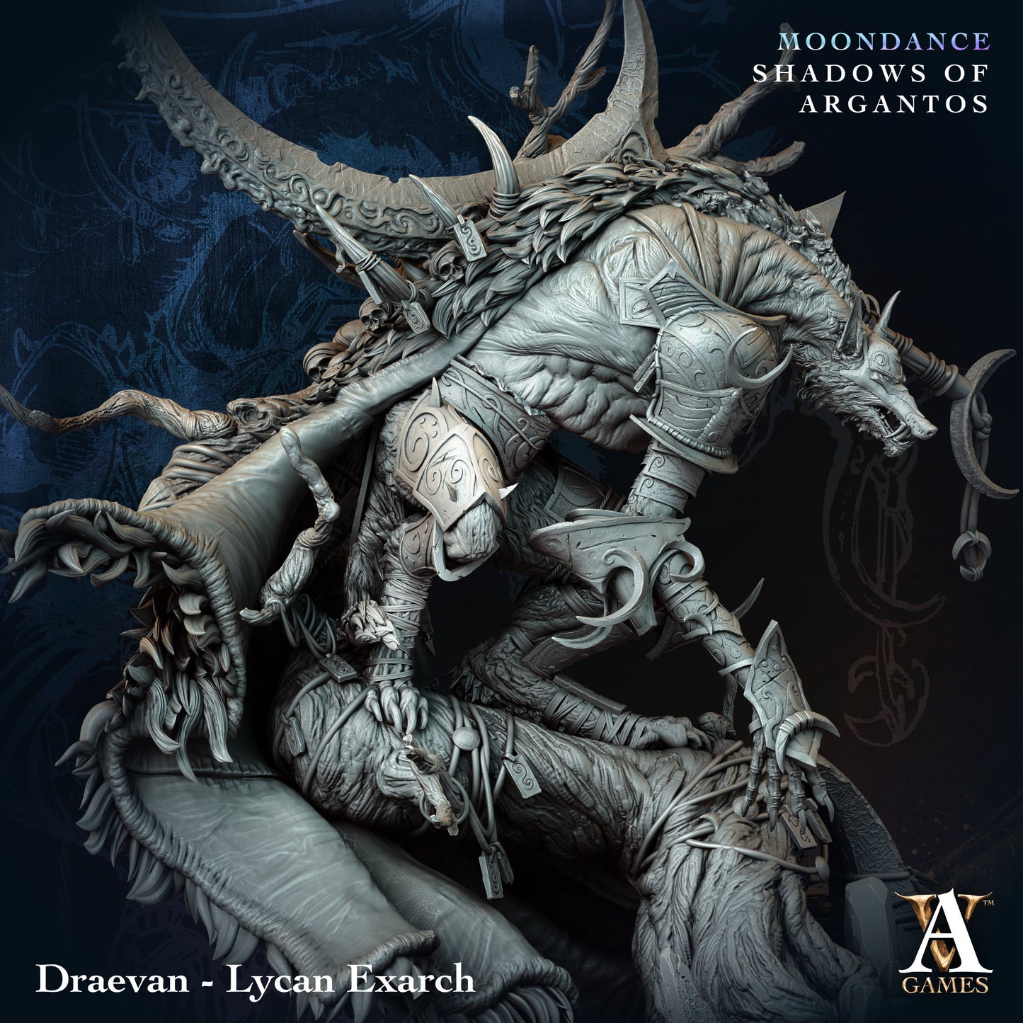 Archvillain Games - Draevan, Lycan Exarch (Gargantuan) - Mondance - Shadows of Argantos 2025 March
