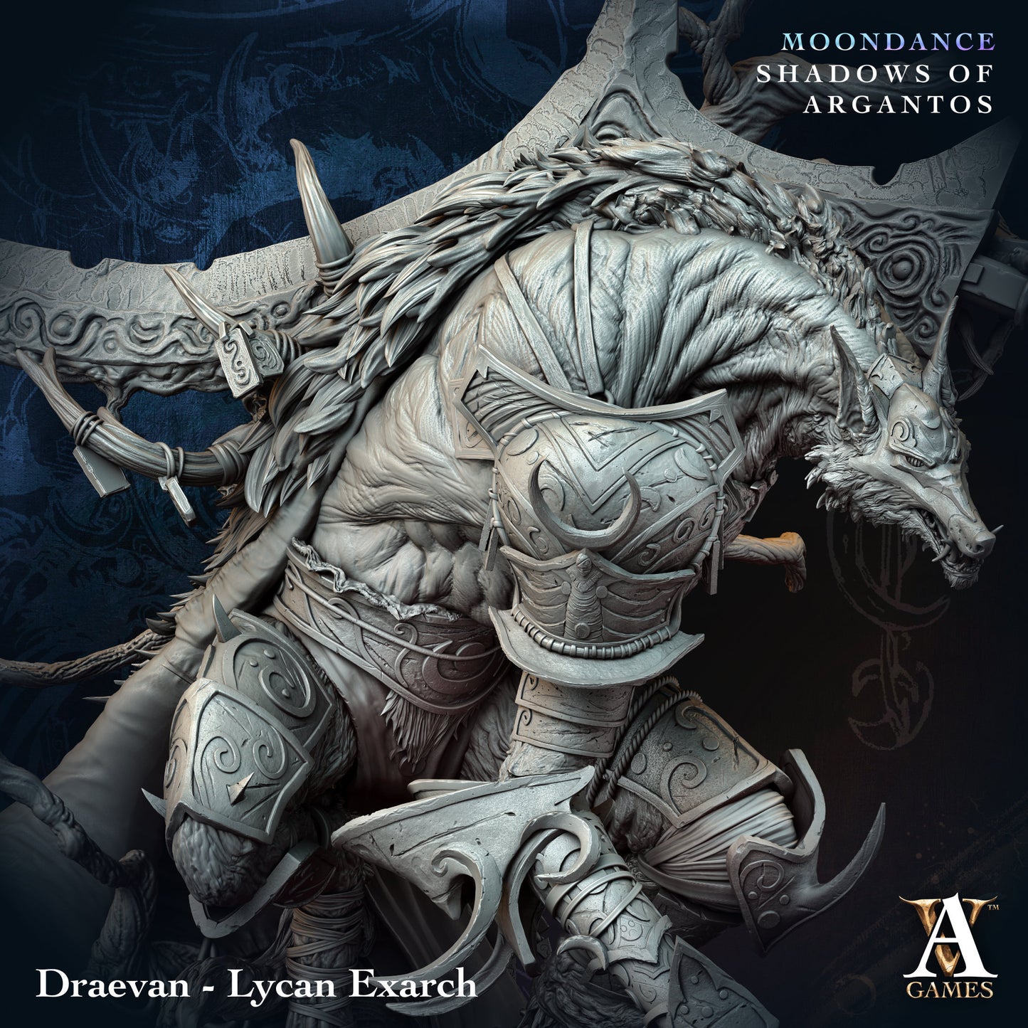 Archvillain Games - Draevan, Lycan Exarch (Gargantuan) - Mondance - Shadows of Argantos 2025 March