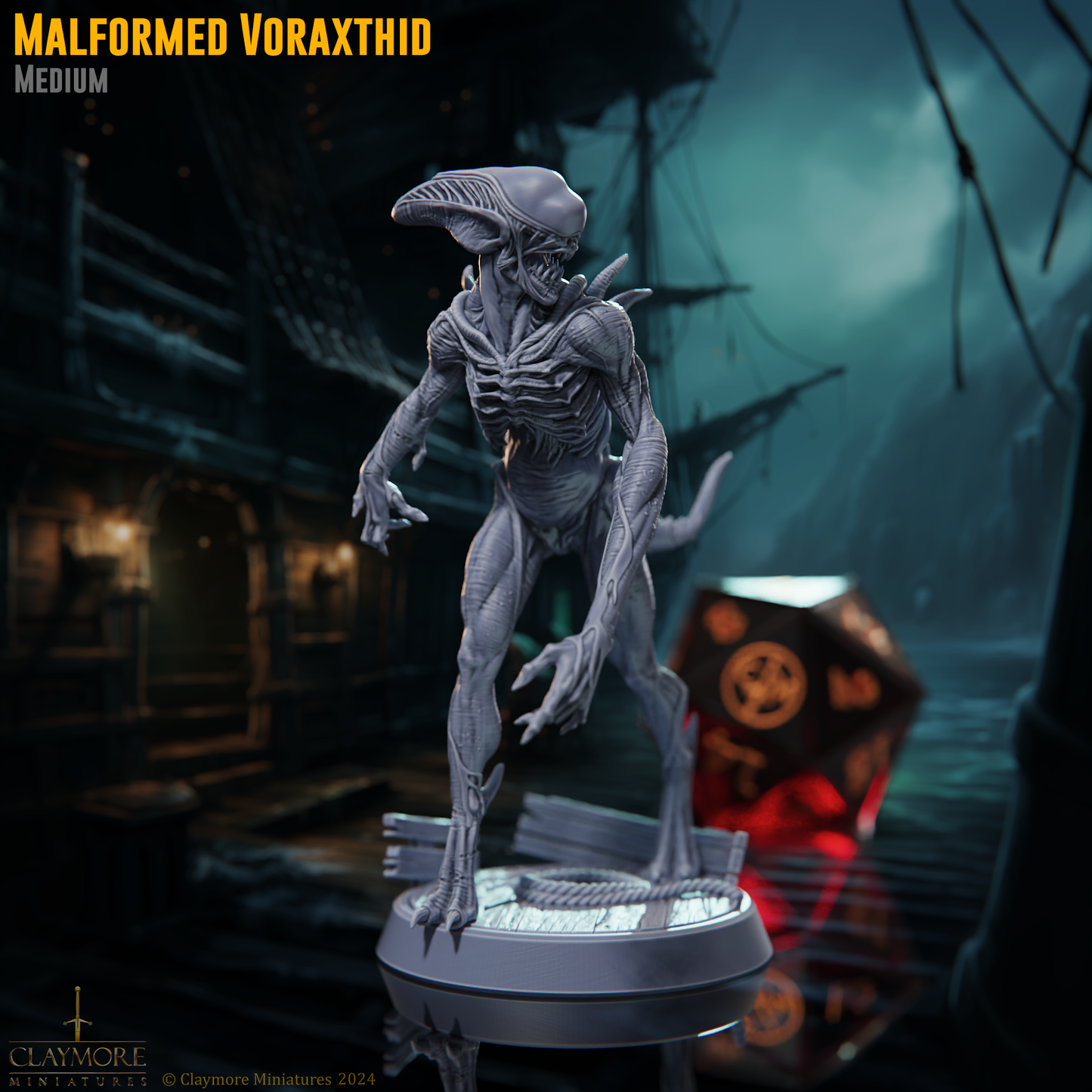 Claymore Miniatures - Malformed Voraxthid, Xenomorph (Large) - Voyage of the Damned 2025 March