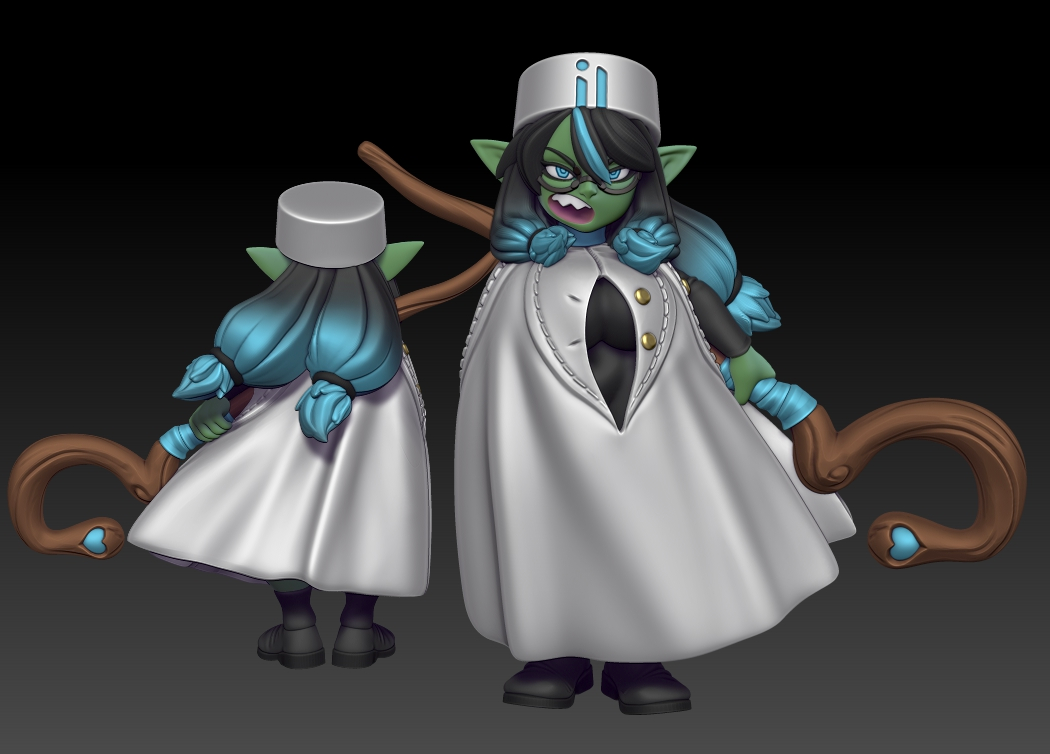 Twin Goddess Miniatures - Maya the Cleric Goblin - Hero Tier 2024 May 35mm / 75mm