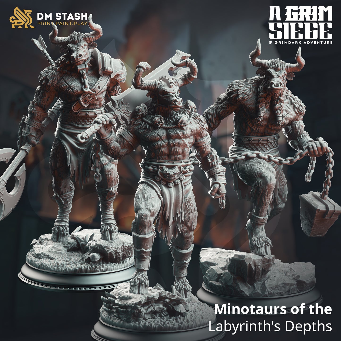 DM Stash - Minotaurs of the Labyrinth´s Depths - A Grim Siege 2025 April