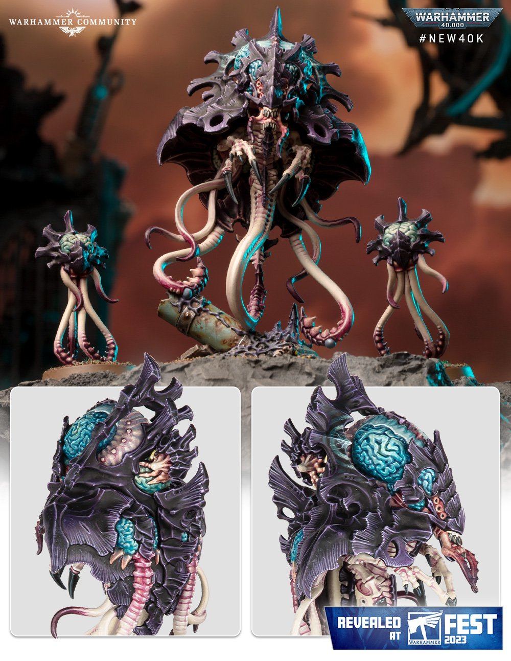 Games Workshop - Neurotyrant & Neuroloids, Tyranids- Warhammer 40K