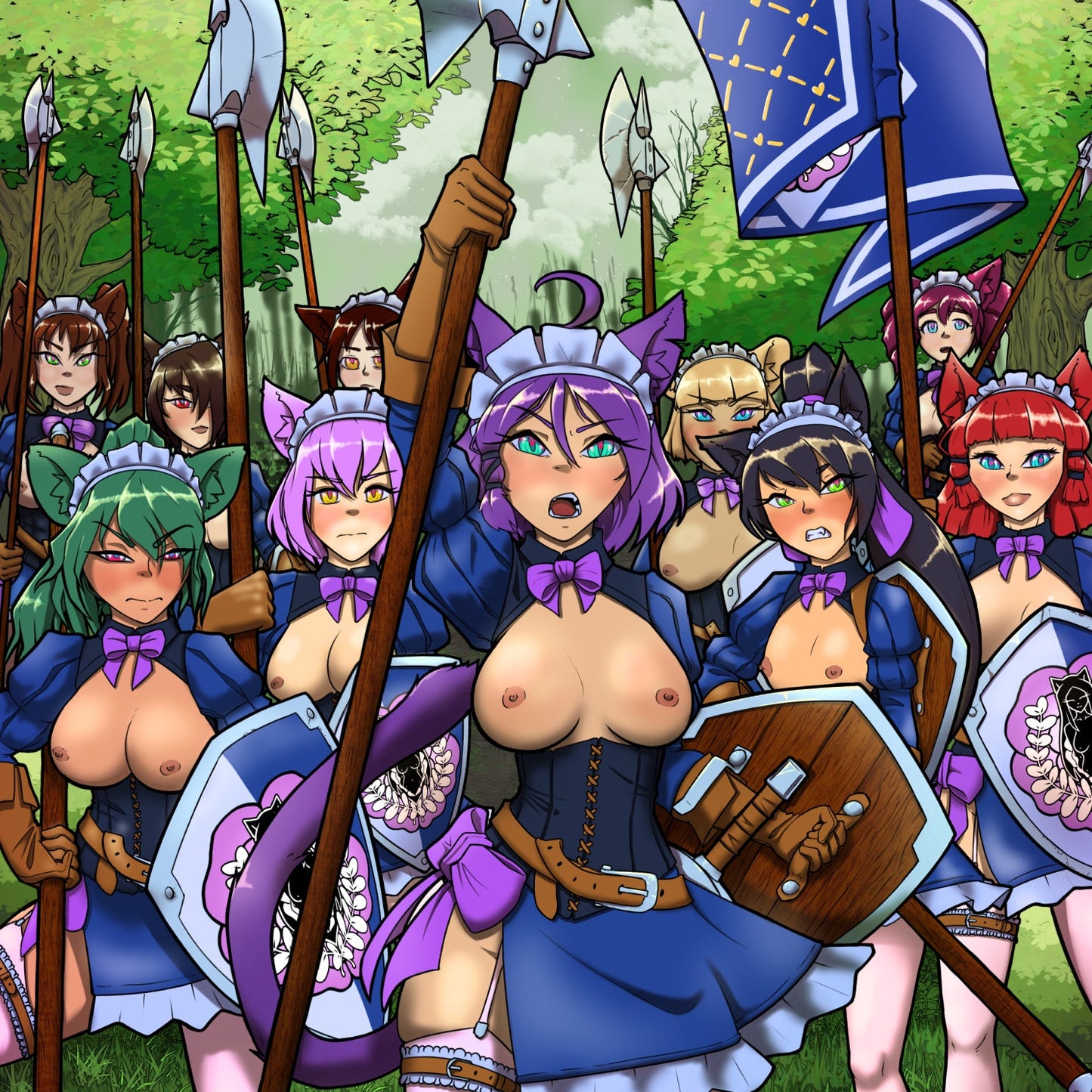 ZeDarkPenguin - Nyarran Maid-At-Arms