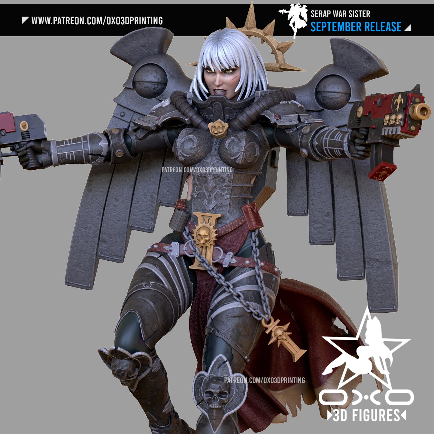 0X03D Figures - War Sister Flying - 16cm and Miniature