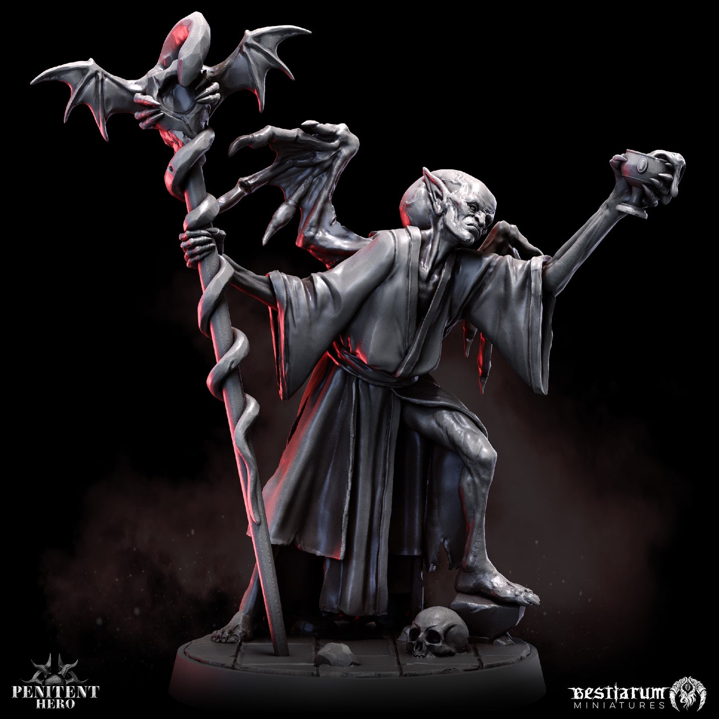 Bestiarum miniatures - Oldblood Anointer, Penitent Heroe - Misbegotten Dhampir 2024 December
