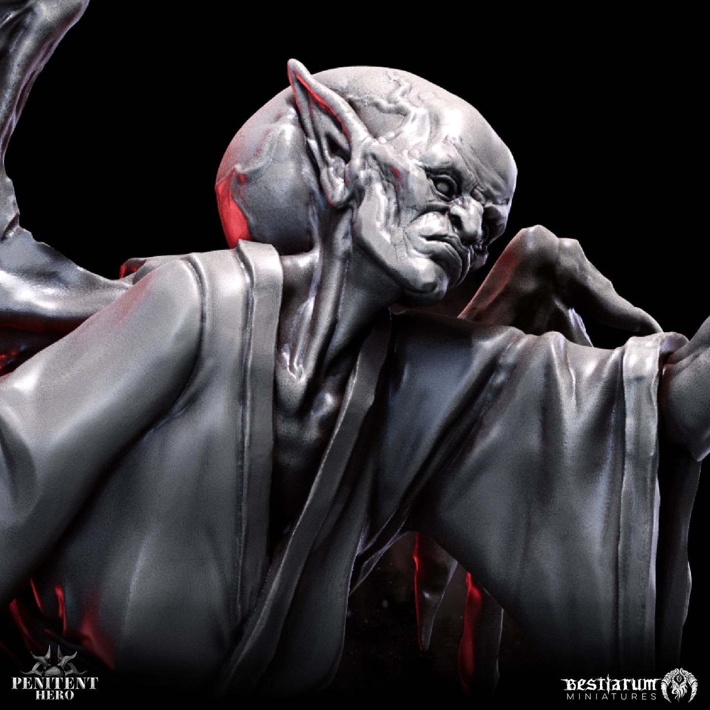 Bestiarum miniatures - Oldblood Anointer, Penitent Heroe - Misbegotten Dhampir 2024 December